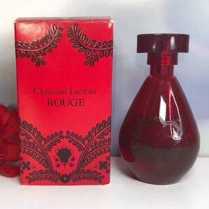 Collectible Vintage Avon x Christian Lacroix Rouge Pèrfume Bottle with Box
